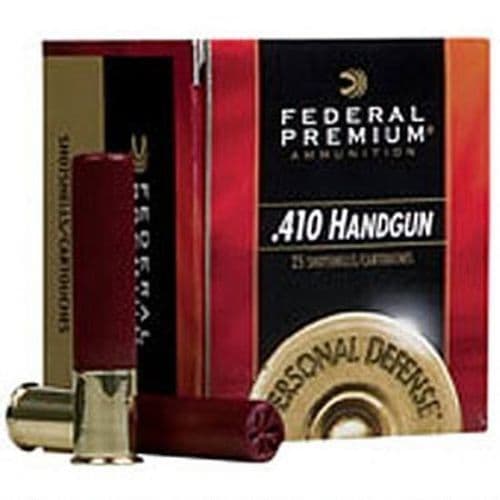 Federal Premium 410 Handgun 2-1/2" 7/16oz #4 Shot Personal Defense Ammo - PD412JGE4 Federal Premium 410 Handgun 2-1/2" 7/16oz #4 Shot Personal Defense Ammo - PD412JGE4