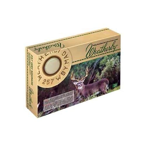 Weatherby .257 WBY Magnum Rifle Ammo - G257100SR Weatherby .257 WBY Magnum Rifle Ammo - G257100SR