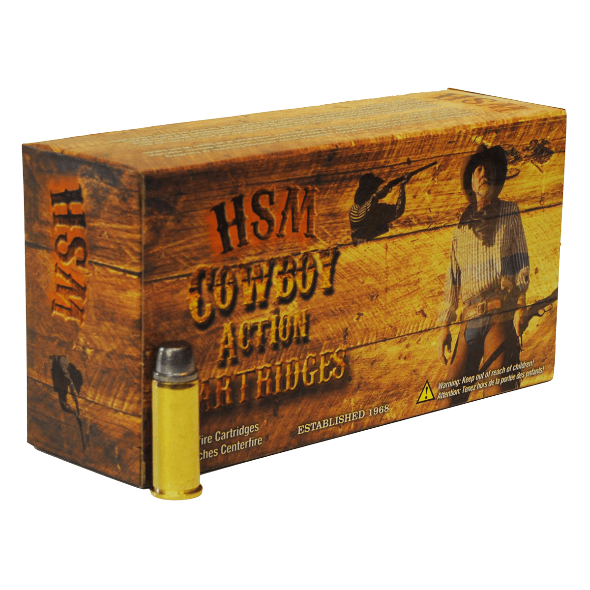 HSM Cowboy Action 38-55 Win 240gr 20rd Box Ammo HSM Cowboy Action 38-55 Win 240gr 20rd Box Ammo