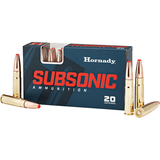 Hornady Subsonic 300 Blackout 190gr SUB-X Rifle 20rd bx Ammunition Hornady Subsonic 300 Blackout 190gr SUB-X Rifle 20rd bx Ammunition