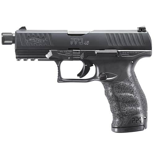 Walther PPQ SD M2 Striker Fired Full Size 45 ACP 4.9" Barrel Polymer Frame Black Finish Fixed Sights 12Rd 2 Magazines -2829231 Walther PPQ SD M2 Striker Fired Full Size 45 ACP 4.9" Barrel Polymer Frame Black Finish Fixed Sights 12Rd 2 Magazines -2829231