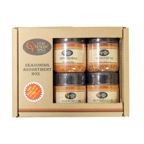 Con Yeager Spice BBQ Seasoning Assortment Box 40654 Con Yeager Spice BBQ Seasoning Assortment Box 40654