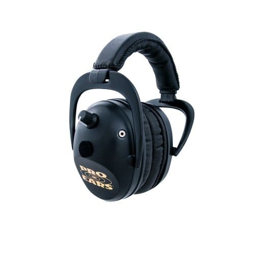 Pro Ears PE Pro Ears Predator Gold Black NRR 26 Earmuffs Pro Ears PE Pro Ears Predator Gold Black NRR 26 Earmuffs