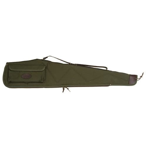 Boyt Signature Scoped Rifle Case with Pocket and Sling Quilted Canvas with Leather Trim 2 Boyt Signature Scoped Rifle Case with Pocket and Sling Quilted Canvas with Leather Trim 2