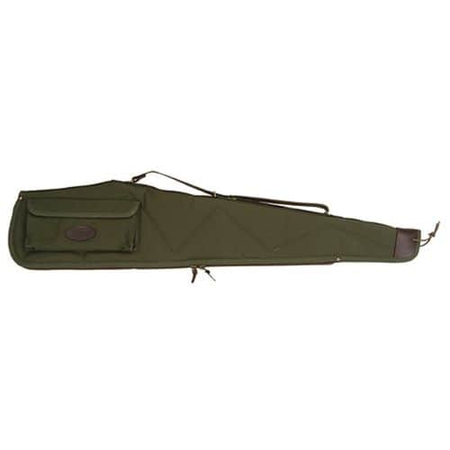 Boyt Signature Scoped Rifle Case with Pocket and Sling Quilted Canvas with Leather Trim 2 Boyt Signature Scoped Rifle Case with Pocket and Sling Quilted Canvas with Leather Trim 2