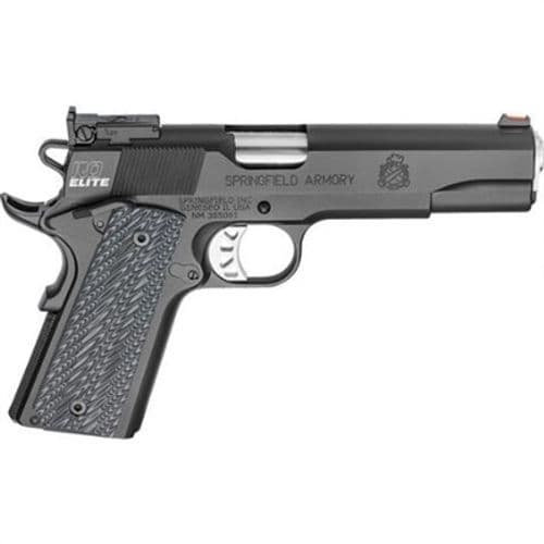 Springfield Range Officer Elite Target .45 ACP 1911 Pistol 5" Match Grade Barrel 7rd Adjustable Rear Sight G10 Grips Black with Range Bag Springfield Range Officer Elite Target .45 ACP 1911 Pistol 5" Match Grade Barrel 7rd Adjustable Rear Sight G10 Grips Black with Range Bag
