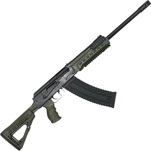 Kalashnikov USA KS-12 Semi Auto Shotgun 12 Gauge 18.25" Barrel 3" Chamber 10 Rounds Collapsible Stock OD Green Polymer Furniture Matte Black Kalashnikov USA KS-12 Semi Auto Shotgun 12 Gauge 18.25" Barrel 3" Chamber 10 Rounds Collapsible Stock OD Green Polymer Furniture Matte Black
