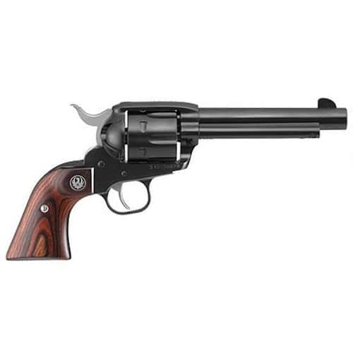 Ruger New Vaquero Single Action Revolver .45 Long Colt 5.50" Barrel 6 Rounds Hardwood Grips Fixed Sights Alloy Steel Blued Finish Ruger New Vaquero Single Action Revolver .45 Long Colt 5.50" Barrel 6 Rounds Hardwood Grips Fixed Sights Alloy Steel Blued Finish