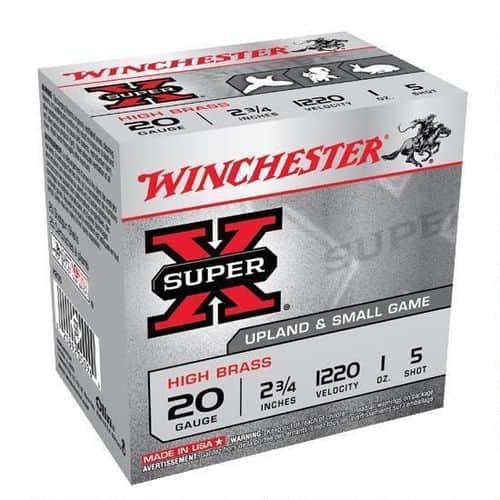 Winchester Ammo X205 Super X Heavy Game Load High Brass 20 Gauge 2.75" 1 oz 5 Shot 25 Bx Winchester Ammo X205 Super X Heavy Game Load High Brass 20 Gauge 2.75" 1 oz 5 Shot 25 Bx