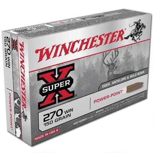 Winchester Ammo X2704 Power-Point 270 Win 150 gr Power Point 20 Per Box Winchester Ammo X2704 Power-Point 270 Win 150 gr Power Point 20 Per Box