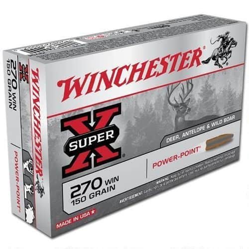 Winchester Ammo X2704 Power-Point 270 Win 150 gr Power Point 20 Per Box Winchester Ammo X2704 Power-Point 270 Win 150 gr Power Point 20 Per Box
