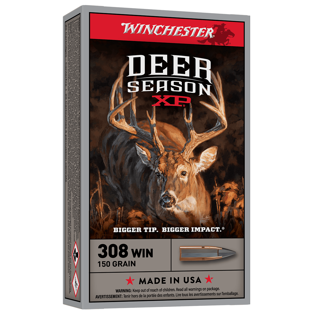 Winchester Ammo X308DS Deer Season XP 308 Win 150 gr Extreme Point 20 Per Box Winchester Ammo X308DS Deer Season XP 308 Win 150 gr Extreme Point 20 Per Box
