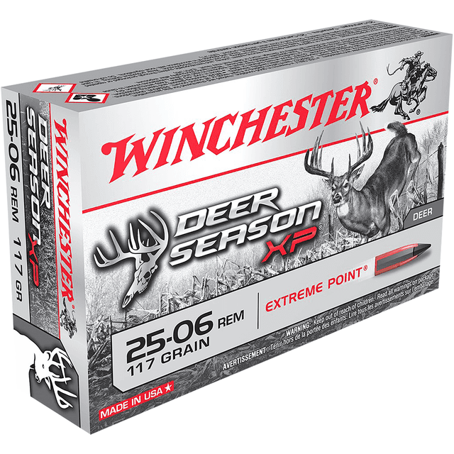 Winchester Ammo X2506DS Deer Season XP 25-06 Rem 117 gr Extreme Point 20 Per Box Winchester Ammo X2506DS Deer Season XP 25-06 Rem 117 gr Extreme Point 20 Per Box