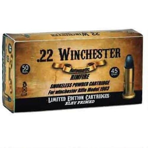 Aguila .22 Winchester Ammunition 50 Rounds LRN Aguila .22 Winchester Ammunition 50 Rounds LRN