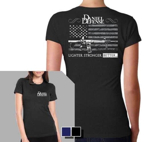 9 Line Women's Daniel Defense Old Glory T-Shirt - 9 Line Women's Daniel Defense Old Glory T-Shirt -