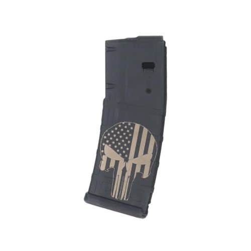 MagPul PMAG 30RD GEN M2 w/Punisher Laser Engraving MagPul PMAG 30RD GEN M2 w/Punisher Laser Engraving