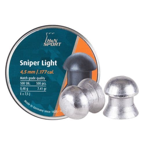 H&N Sniper Light .177 Cal, 7.50 gr - 500 ct H&N Sniper Light .177 Cal, 7.50 gr - 500 ct