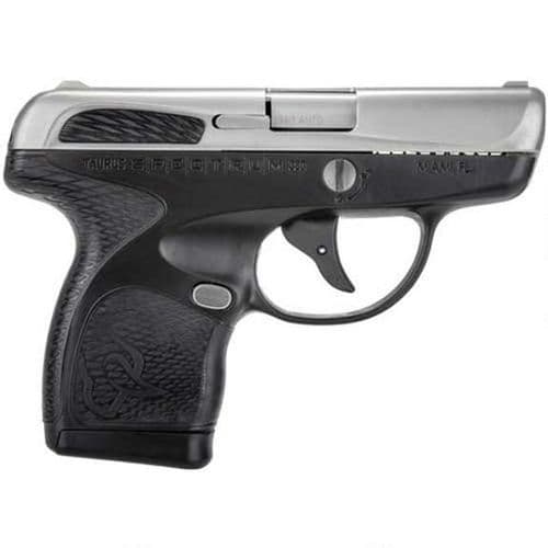 Taurus Spectrum .380 ACP Semi Auto Pistol 2.8 Barrel 6 Rounds Polymer Frame Two Tone Stainless-Black Finish Taurus Spectrum .380 ACP Semi Auto Pistol 2.8 Barrel 6 Rounds Polymer Frame Two Tone Stainless-Black Finish