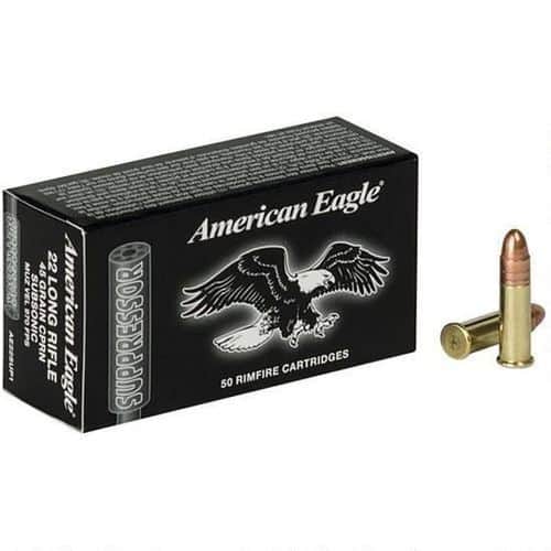 Federal American Eagle .22LR Ammunition 50 Rounds Federal American Eagle .22LR Ammunition 50 Rounds
