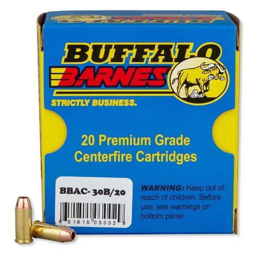Buffalo Bore Ammunition 30B20 Buffalo-Barnes Strictly Business 32 ACP +P 60 gr Barnes TAC XP Lead Free 20 Per Box/ 12 Case Buffalo Bore Ammunition 30B20 Buffalo-Barnes Strictly Business 32 ACP +P 60 gr Barnes TAC XP Lead Free 20 Per Box/ 12 Case