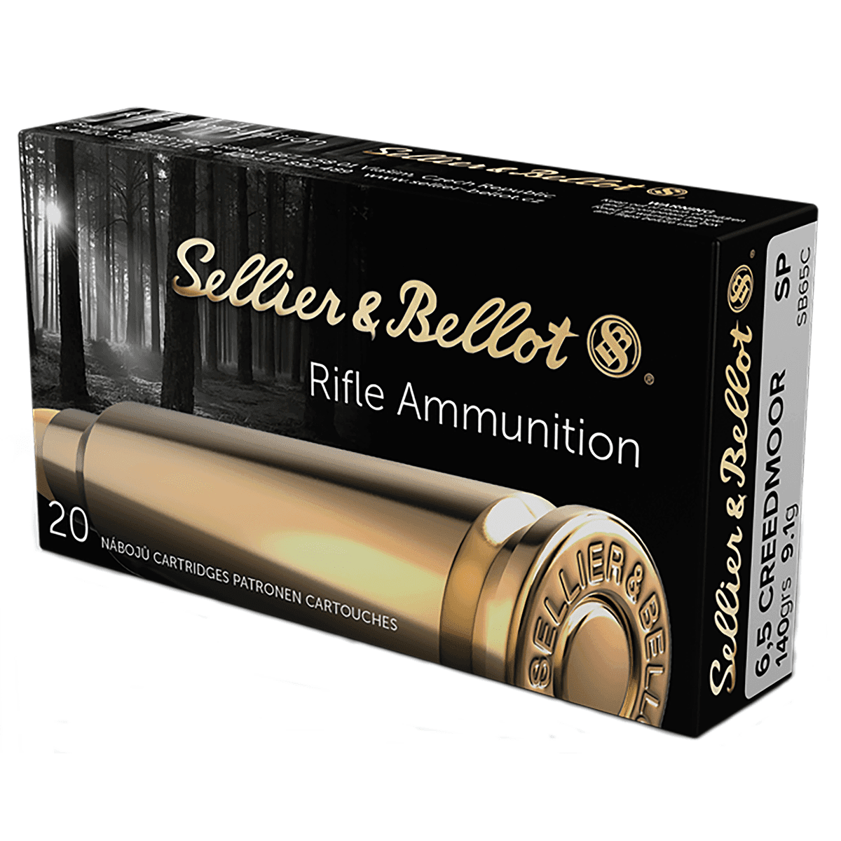 Sellier & Bellot 6.5 Creedmoor Rifle Ammo 140 gr Soft Point Sellier & Bellot 6.5 Creedmoor Rifle Ammo 140 gr Soft Point