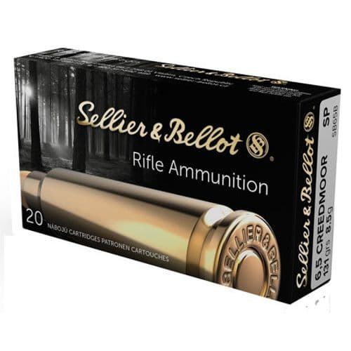 Sellier & Bellot 6.5 Creedmoor Rifle Ammo 131 gr Soft Point Sellier & Bellot 6.5 Creedmoor Rifle Ammo 131 gr Soft Point