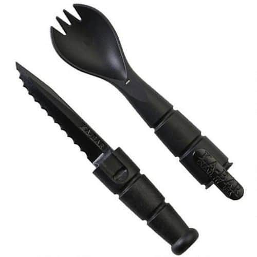 KA-BAR Tactical Spork With Serrated Knife in Handl KA-BAR Tactical Spork With Serrated Knife in Handl