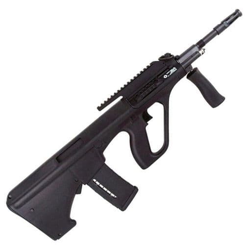Steyr AUG A3 M1 Semi Auto Rifle 5.56 NATO 16.375" Barrel 30 Rounds High Rail Synthetic NATO Stock Black Steyr AUG A3 M1 Semi Auto Rifle 5.56 NATO 16.375" Barrel 30 Rounds High Rail Synthetic NATO Stock Black