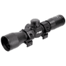 Aim Sports Tactical 4x32 Compact Mil-Dot Scope w/Rings, Left Side View. Aim Sports Tactical 4x32 Compact Mil-Dot Scope w/Rings, Left Side View.