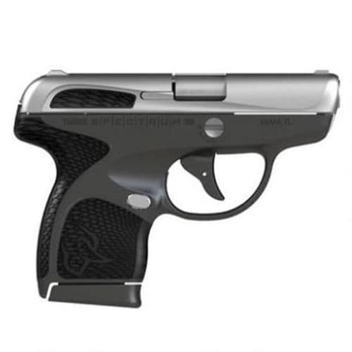 Taurus Spectrum Semi Auto Pistol .380 ACP 2.8" Barrel 6/7 Round Magazines Fixed Sights Stainless Steel Slide/Polymer Frame Gray/Black Accents Taurus Spectrum Semi Auto Pistol .380 ACP 2.8" Barrel 6/7 Round Magazines Fixed Sights Stainless Steel Slide/Polymer Frame Gray/Black Accents