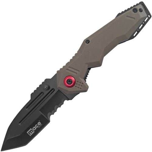 Mace Utility Linerlock Knife with Brown GRN Mace Utility Linerlock Knife with Brown GRN