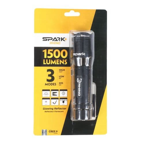 GENESIS SPARK RHINO 1500 LUMENS FLASHLIGHT GENESIS SPARK RHINO 1500 LUMENS FLASHLIGHT