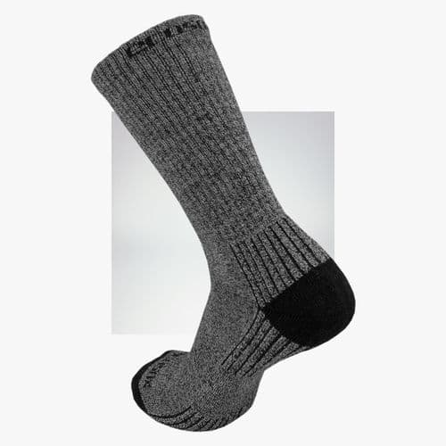 EcoSox Bamboo Crew Socks - Large 10-13 - Grey/Blac EcoSox Bamboo Crew Socks - Large 10-13 - Grey/Blac