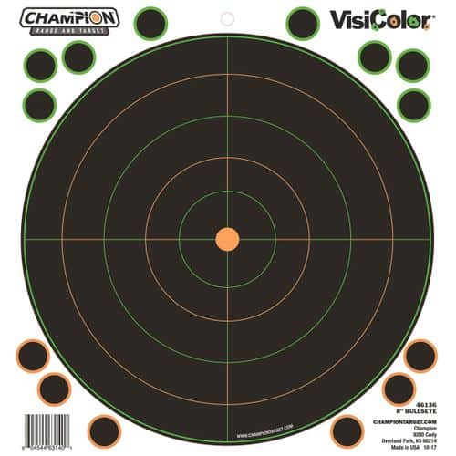 Champion 46136 Self-Adhesive Visicolor 8" Bullseye Champion 46136 Self-Adhesive Visicolor 8" Bullseye