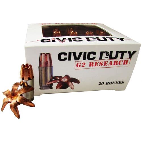 G2 Research Civic Duty .45 ACP +P Ammuni G2 Research Civic Duty .45 ACP +P Ammuni