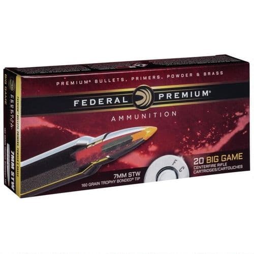 Federal Trophy P7STWTT1 Bonded Tip 7mm STW Ammunit Federal Trophy P7STWTT1 Bonded Tip 7mm STW Ammunit