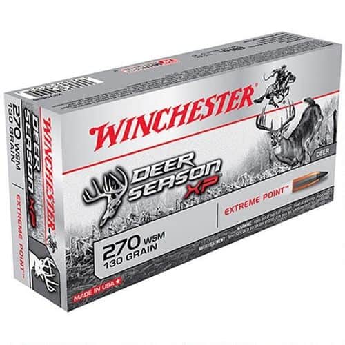 Winchester AmmoS Deer Season XP 270 WSM 130 gr Extreme Point - X270SD Winchester AmmoS Deer Season XP 270 WSM 130 gr Extreme Point - X270SD