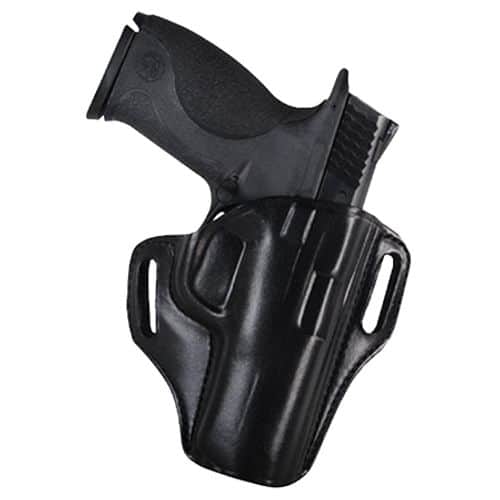 Bianchi #57 Remedy Open Top Leather Holster, Black, Right Hand, SZ08, Glock 26, 27, 33 Bianchi #57 Remedy Open Top Leather Holster, Black, Right Hand, SZ08, Glock 26, 27, 33