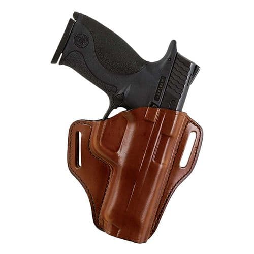 Bianchi #57 Remedy Open Top Leather Holster, Tan, Right Hand, SZ13, S&W M&P 9mm, .40, .45 (4") Bianchi #57 Remedy Open Top Leather Holster, Tan, Right Hand, SZ13, S&W M&P 9mm, .40, .45 (4")
