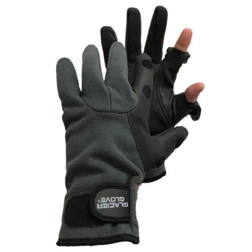 Glacier Glove Hybrid Windproof Fleece - Light Gray/Black Glacier Glove Hybrid Windproof Fleece - Light Gray/Black
