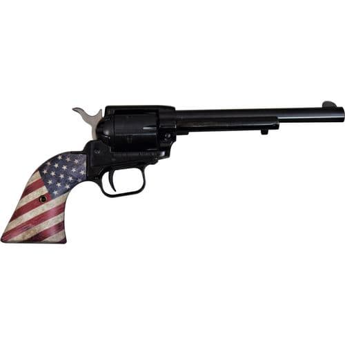 Heritage Mfg Rough Rider Small Bore Single 22LR 6.5" Blued, US Flag Grips Heritage Mfg Rough Rider Small Bore Single 22LR 6.5" Blued, US Flag Grips