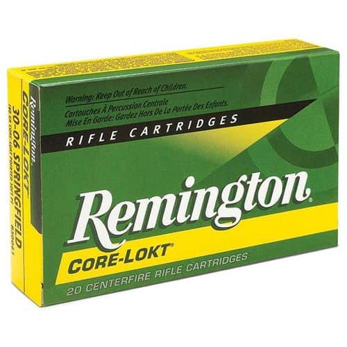 Remington Express .30-06 Springfield Ammunition 20 Rounds 180 Grain Core-Lokt PSP Soft Point Projectile 2700fps Remington Express .30-06 Springfield Ammunition 20 Rounds 180 Grain Core-Lokt PSP Soft Point Projectile 2700fps