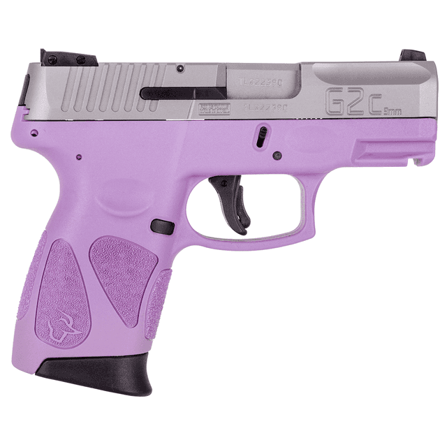 Taurus G2C 9mm Stainless Steel 12rd Light Purple Frame/Grip Taurus G2C 9mm Stainless Steel 12rd Light Purple Frame/Grip