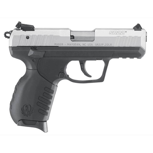 Ruger 3607 SR22 22 LR Silver Semi Automatic Handgun Ruger 3607 SR22 22 LR Silver Semi Automatic Handgun