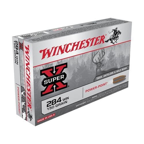 WINCHESTER X2842 AMMO 284 WINCHESTER SUPER-X 150gr PP 20/bx WINCHESTER X2842 AMMO 284 WINCHESTER SUPER-X 150gr PP 20/bx