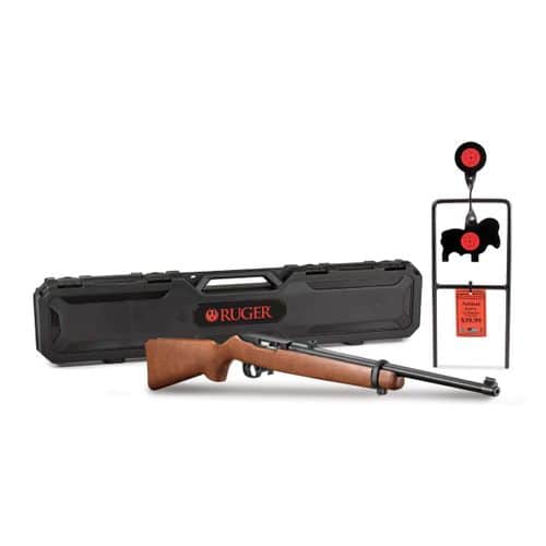 Ruger 10/22 Carbine Blued 22LR w/Spinner Target and Case Ruger 10/22 Carbine Blued 22LR w/Spinner Target and Case