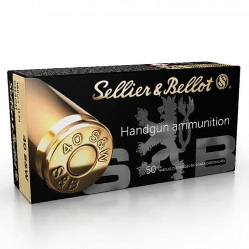 Sellier & Bellot .40 Smith & Wesson Ammunition 50 Rounds 180 Grain Jacketed Hollow Point Sellier & Bellot .40 Smith & Wesson Ammunition 50 Rounds 180 Grain Jacketed Hollow Point