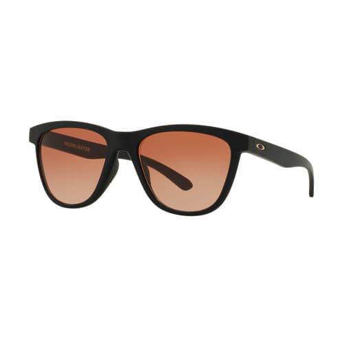 Oakley Womens Moonlighter Sunglasses, Matte Black/VR50 Brown Gradient Oakley Womens Moonlighter Sunglasses, Matte Black/VR50 Brown Gradient