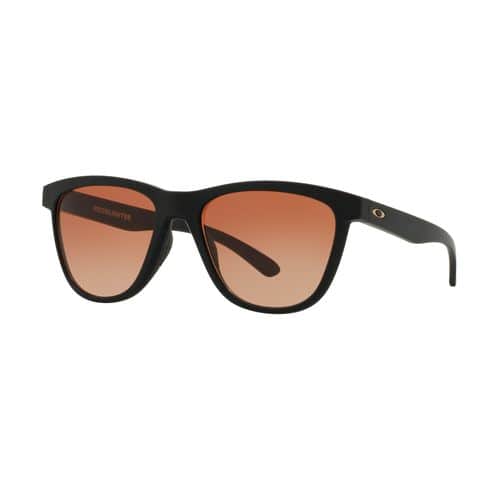 Oakley Womens Moonlighter Sunglasses, Matte Black/VR50 Brown Gradient Oakley Womens Moonlighter Sunglasses, Matte Black/VR50 Brown Gradient