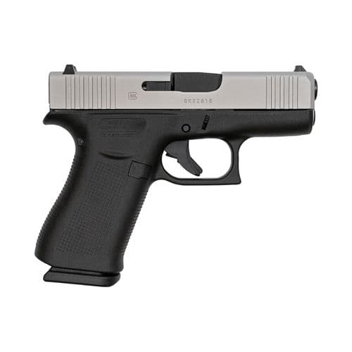 Glock G43X Sub-Compact Silver 9mm 3.41-inch 10Rds Fixed Sights Glock G43X Sub-Compact Silver 9mm 3.41-inch 10Rds Fixed Sights